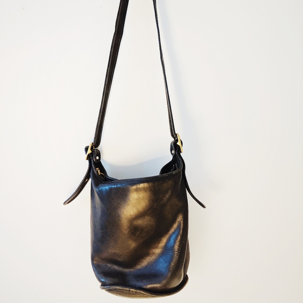 90s Coach Leather Bucket Bag